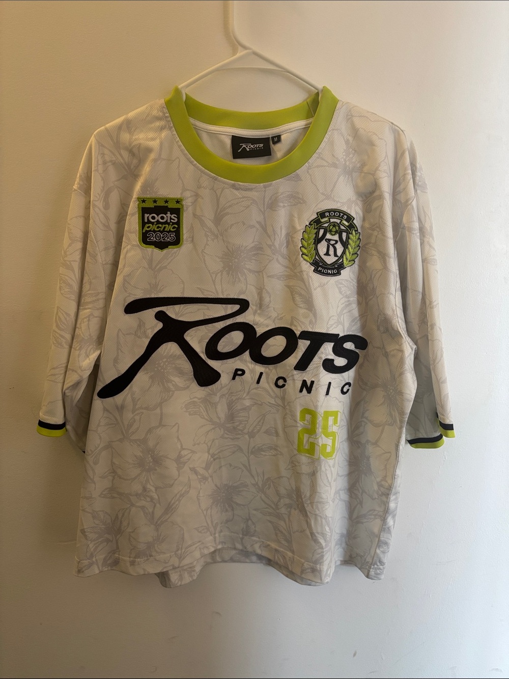 Roots Picnic 2025 Merch | Ivory Volt Soccer Jersey
